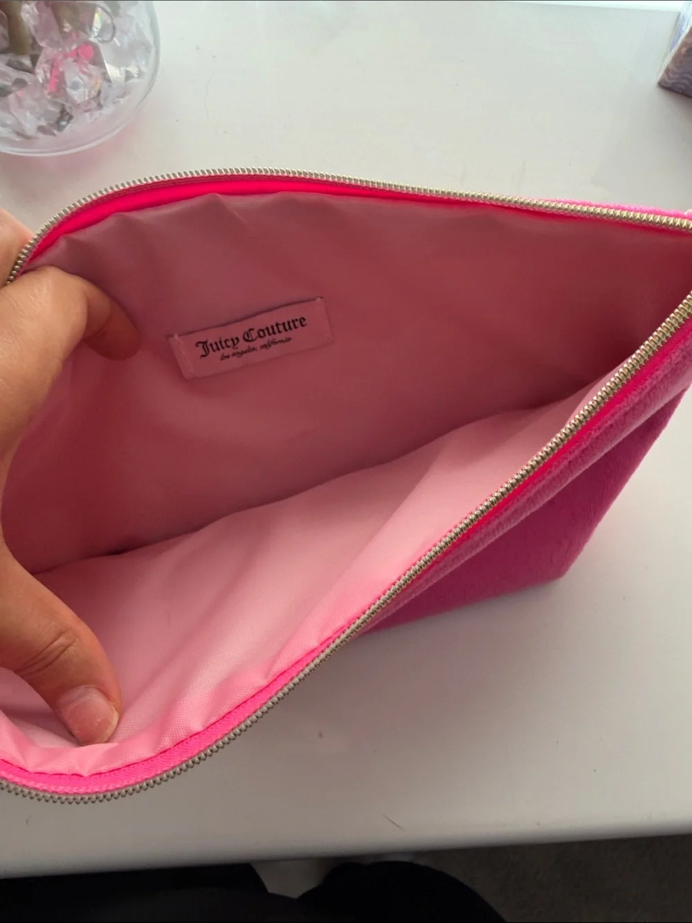 Juicy Couture Hot Pink make up bag